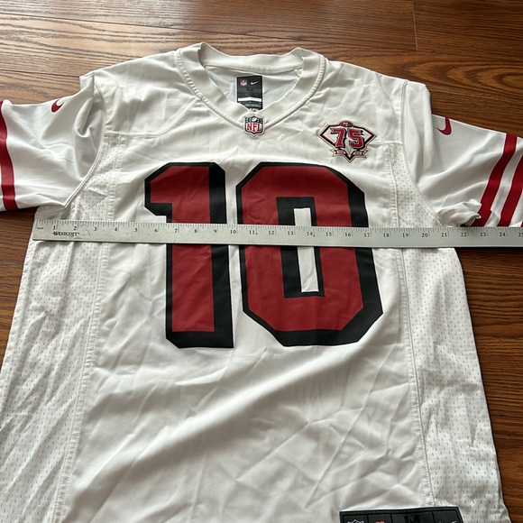 Nike Garoppolo White San Francisco 49ers 75th Anniversary Limited Jersey Mens‎ M - Picture 6 of 8